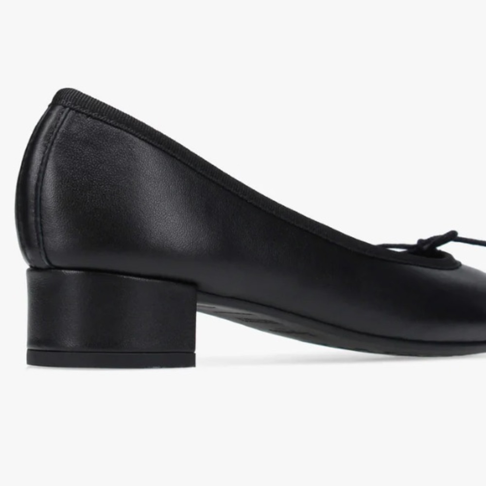 Repetto Camille ballet pumps heel in black leather nappa size 40.5 (9.5) - Picture 2 of 14